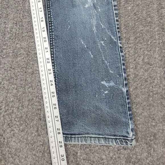 Vintage Empyre Jeans Mens 29x29* Blue Slim Straight Distressed Thrashed 90s Y2K - Picture 7 of 15